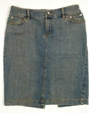 CALVIN KLEIN Women's Skirt Sz 27 Straight Jean Mini