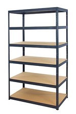 Metallregal Werkstatt- Schwerlastregal GRAU 213cm Breiten ab 30 - 120 cm /  HGG