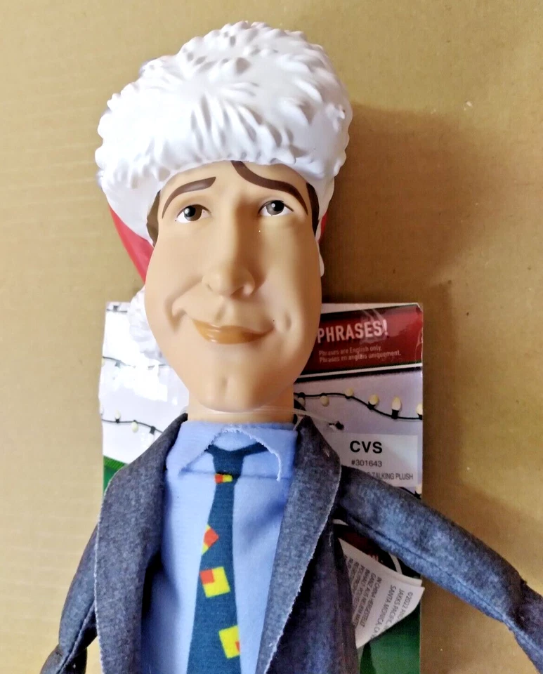 全新 12 英寸 Clark Griswold 圣诞假期 会说话 毛绒拉绳 - 16 短语 — 第 4/4 张图片