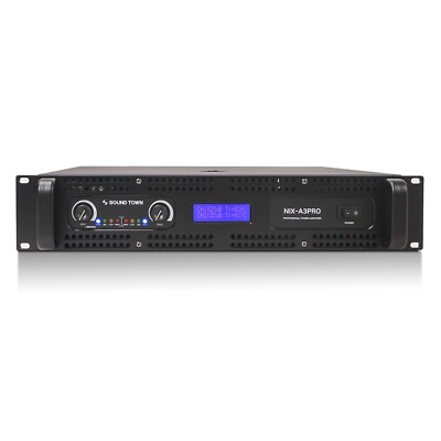 Sound Town 2-Channel 1100W Rack Mountable Power Amplifier with LPF (NIX-A3PRO)