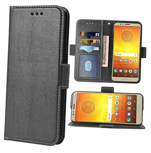 Phone Case for Moto E5/G6 Play/MotoG6 Forge Folio For Moto E5 Black For Moto E5