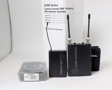 Audio Technica U100 Series Camera Mount UHF Wireless Microphone System Lavalier
