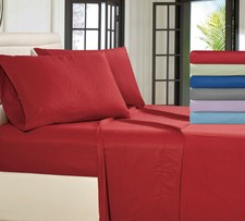Deep Pocket Bed Sheets 4 Piece 1800 Series Comfort Brushed Microfiber Sheet Set