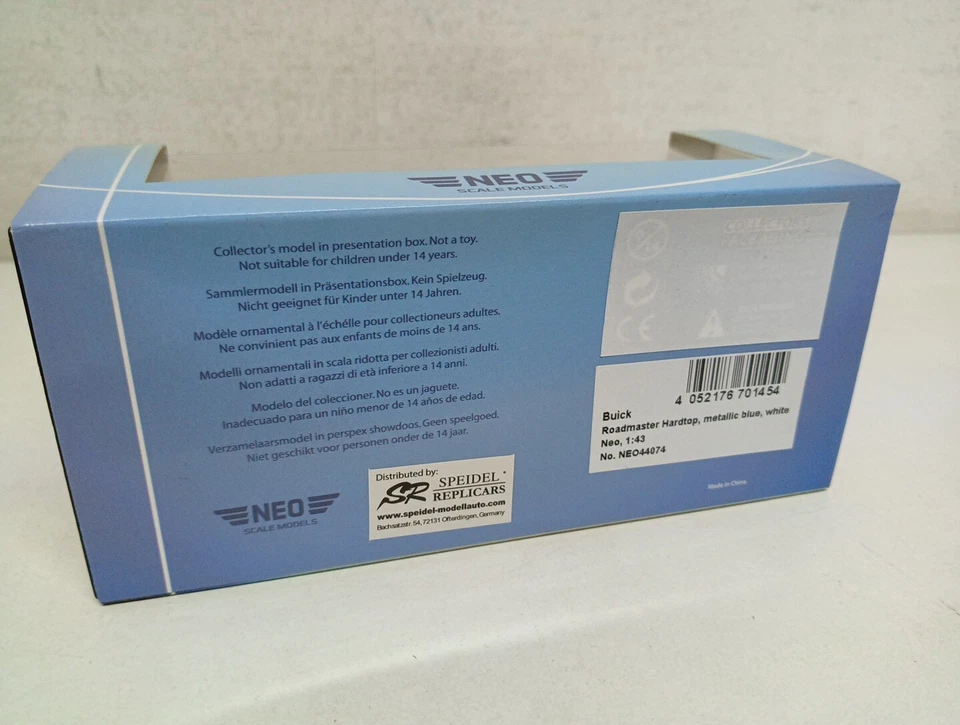 Buick Roadmaster Hardtop 1957 44074 Matallic Blu W Neo Scale Models 1/43-ZR-I19 - Immagine 3 di 4