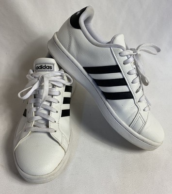 Adidas Grand Court Shoes Women's Size 8 US (F36483) White Black 3 Stripes |  eBay