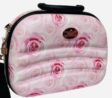 Young Living Essential Oils Beauty School Travel Bag Floral Pink Cosmetic Case