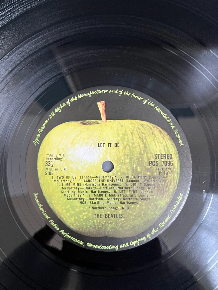 BEATLES / Let it be -LP-Vinyl:EX+/ Cover: VG+/ 2nd.UK Press 1970-YEX 773-3U - Bild 4 von 4