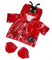 8 Red Ladybird Lovely Raincoat Coat With Boots Fits 8-10 (25cm) Teddy Bears 8 Red Ladybird Lovely Raincoat Coat With Boots Fits 8-10 (25cm) Teddy Bears