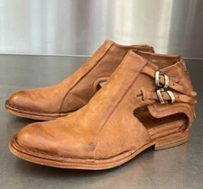 AS98 “Dusty Meadow” cognac leather boots. Size 41 and 42. New!