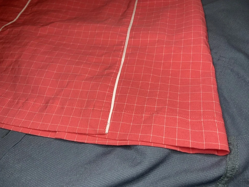 Falda corta LIja para mujer talla 10 naranja geométrica bolsillos cremallera ropa deportiva a presión Foto 4 de 4