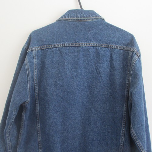 COMMANCHE Mens Denim Jacket Blue Size XL button up cotton long sleeve collared - Picture 12 of 18