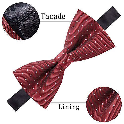 8 PACS Elegant Adjustable Pre-tied Bow Ties for Men Boys (1&4&5&6&8 Pack for K - Bild 3 von 6