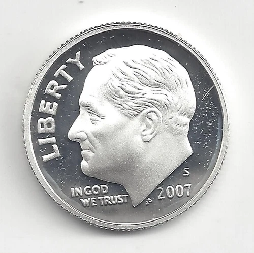 2007 S Silver Proof Roosevelt Dime - 90% Silver