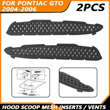 2PCS Hood Scoop Mesh Inserts / Vents Kit For Pontiac GTO 2004-2006 Left & Right