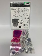 STAMPIN UP love what you do stamp set spring flowers