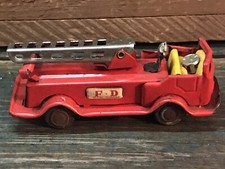 Tin Friction Fire Truck Made In Japan F D Ladder Truck