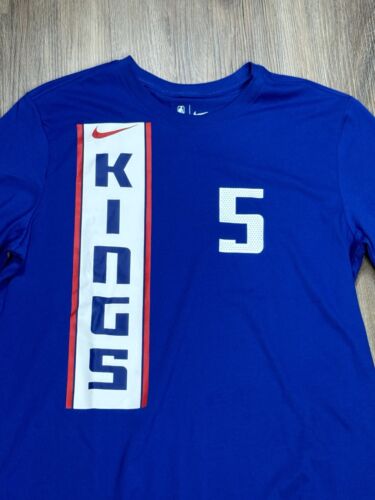 Nike De'Aaron Fox Sacramento Kings City Edition T-Shirt NBA #5 Size Large NEW - Picture 3 of 6