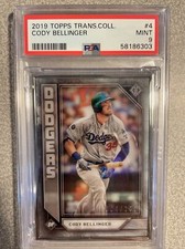 🔥 Cody Bellinger 2019 Topps Transcendent Metal Frame 4/100 PSA 9 Pop 2 RARE !!