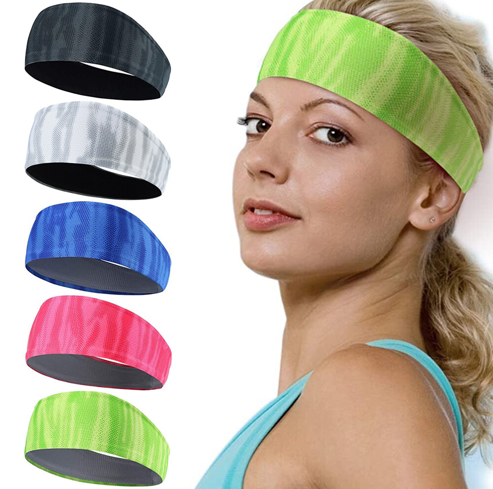 24 Pack Non Slip Moisture Wicking Sports Headbands for Running Hiking Yoga Amazon.com: Huachi Workout Headband for Women Athletic Non  main image 2