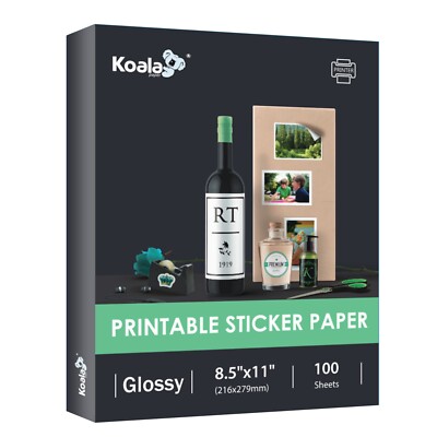 Lot Koala Sticker Paper for Printers - Glossy / Matte / Semi-Gloss/ Gold/ Pearl