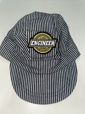 Classic Train Engineer Railroad Fitted Hat Cap Striped Child Size Dress Up