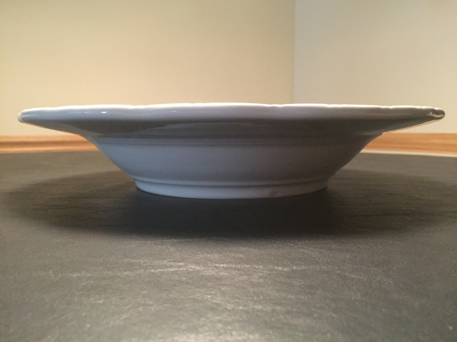 Cwc Flat Bowl Set CWC Ceramic White Fruit Embossed 16 in Deep Well Rnd Serving Bowl Made ...