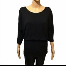 Style  Co shirt, black, batwing sleeves, size M
