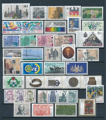 GERMANY ALEMANIA OESTE BRD SET AÑO COMPLETO 1987 MNH NUEVO SIN FIJASELLOS