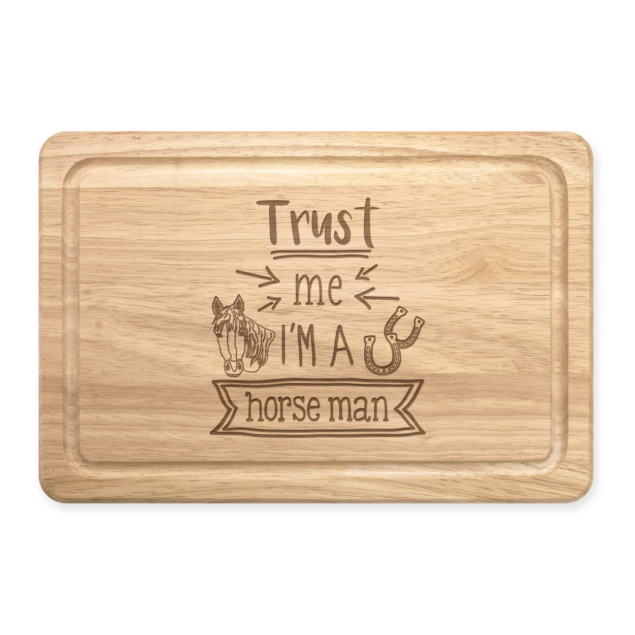 Trust Me I'm A Horse Man Rectangular Chopping Board Funny Best Favourite Animal