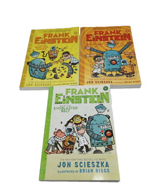 Frank Einstein Books Lot of 3 Books 2-4 Series Science Jon Scieszka 2016/17 PB