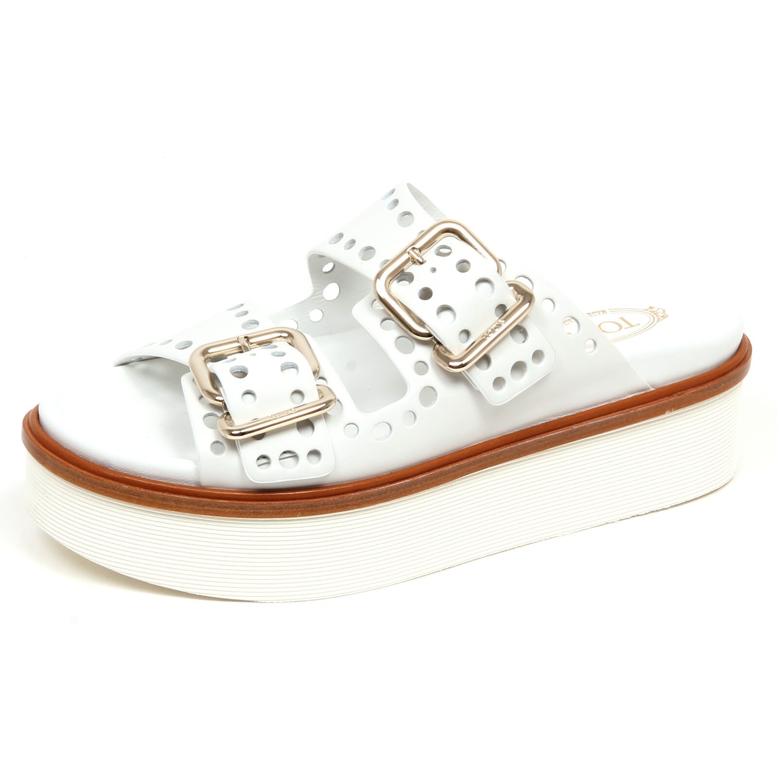 F3236 сандалии donna white TODS женская обувь scarpe zeppa 67790₽