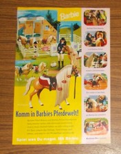 Seltene Werbung vintage BARBIE Pferdewelt - Reitstall Pferd Beatuy Shelly 1998