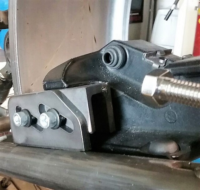 Rigid Frame Rear Brake Caliper Bracket Stock Style Sportster 2004Up