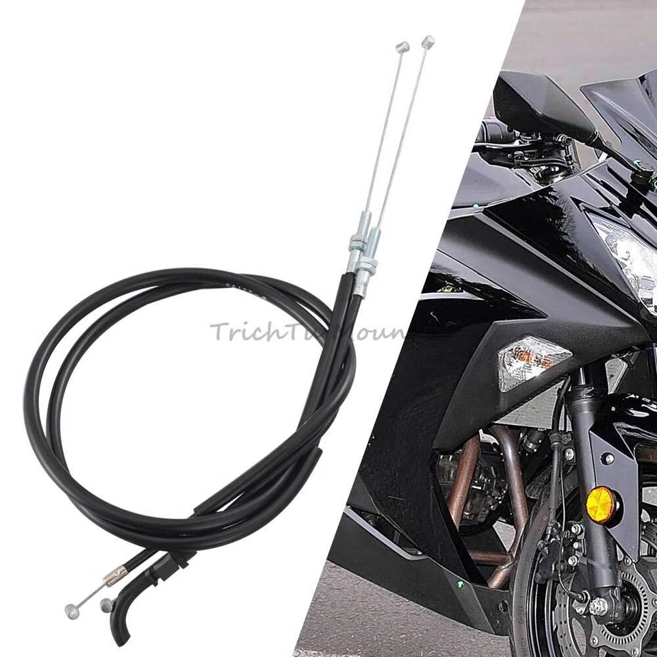 Throttle Cable Fit For Kawasaki Ninja 250R EX250J EX250F 08-2012 2009 2010 2011 - Image 2 of 4