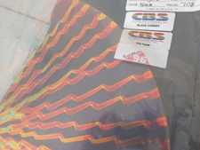 Dichroic Glass:CBS 90 COE Voltage Pattern on Flat Thin Clear  - 3"Sq