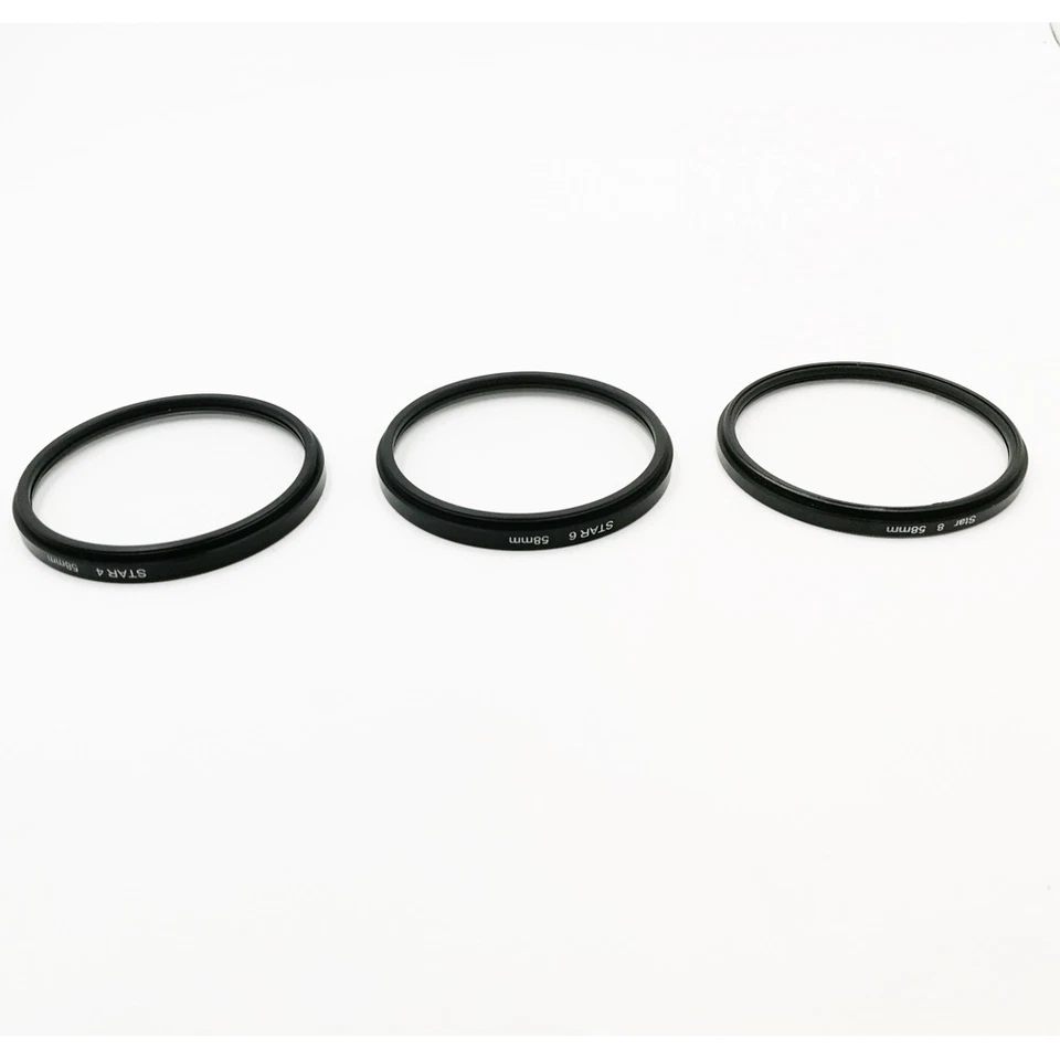 37 43 52 55 58 67 72 77 82mm 4PT 6PT 8PT 8 Point Star Filter For Camera Lens Top - Image 3 of 4