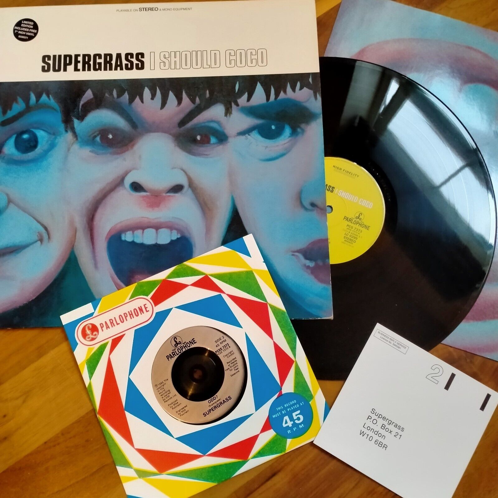 Supergrass I should Coco 1st Press & 7" Indie Britpop Oasis Blur era Vinyl Exc