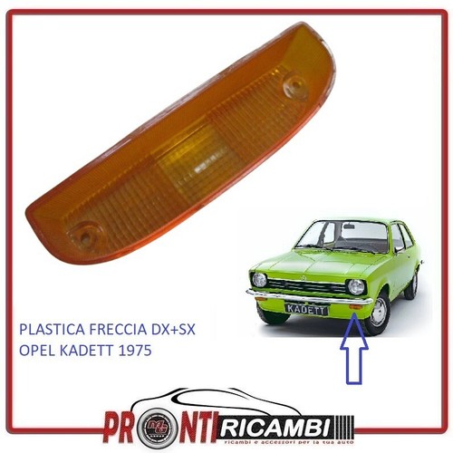 Plastica Indicatore di Direzione frontale dx+sx P3530 Opel Kadett C 1975 - 1979 - Imagen 2 de 2