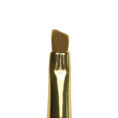 French Gel Pinsel Gr. 4 | Rotmarder Borsten schräg Holzgriff Echthaar Acryl Gold - Bild 1 von 3