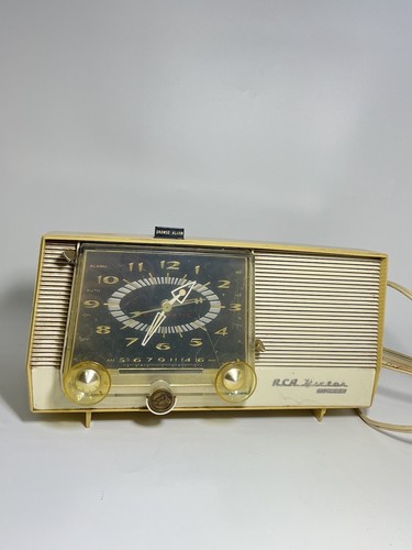 RCA Victor 1957 C-4EM AM Röhrenuhr Radio Goldenrod gelb filterfreundlich Retro - Bild 2 von 10
