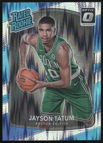 2017/18 Panini Donruss Optic JAYSON TATUM "FLASH SHOCK RATED ROOKIE" RC #198