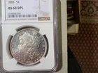 1885 P Morgan Silver Dollar NCG MS 63 DPL (Deep Mirror Proof Like - DMPL)