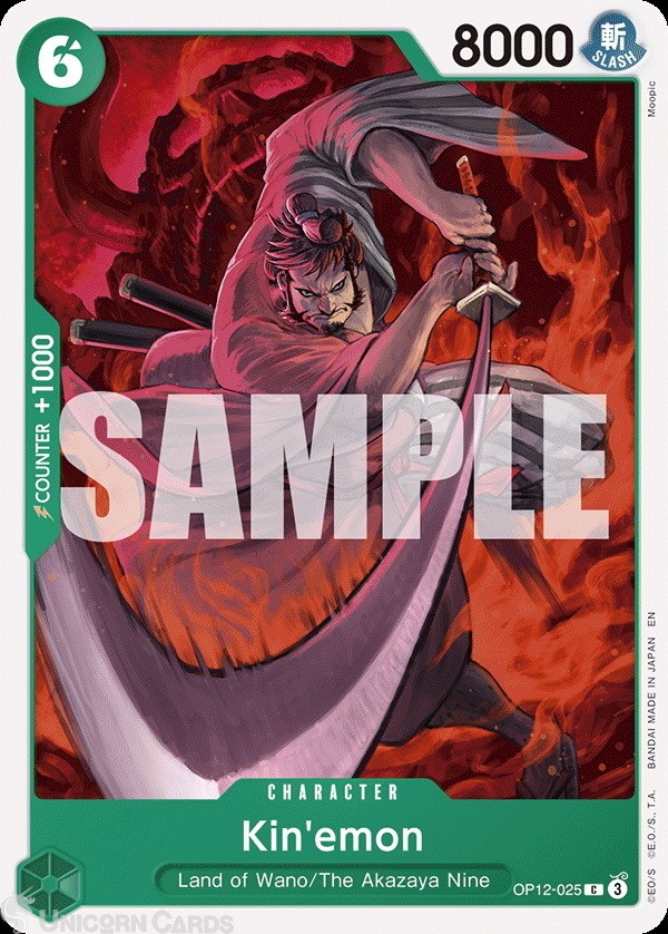 OP12-025 Kin'emon : Common English One Piece TCG Card : OP12: Legacy of the Mast