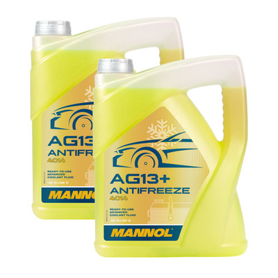 2x MANNOL Antifreeze AG13+ (-40°C) Advanced 4014 5L