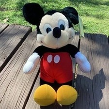 Disney Mickey Mouse Plush Toy Stuffed Animal Classic Red Shorts Yellow Shoes