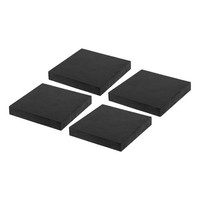 "GummischwingungsdäMpfer, 4StüCk Schwingungsisolationsmatten 3,94\" X 3,94\" X 0,6\""