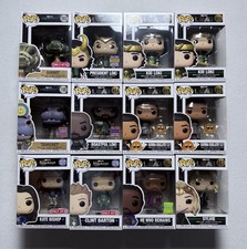 Funko Pop Lot Of 12 Loki Moon Knight Hawkeye Marvel Tv Disney Plus Exclusive