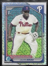2024 Bowman Chrome Baseball  Jalvin Arias Mega Box Mojo Refractor 1st Phillies