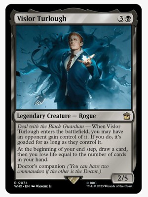 Vislor Turlough (Foil) MTG Doctor WHO | MTG EDH Companion | TARDIS | NEW NM-MINT