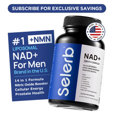 Selerb NAD Supplement for Men   With Liposomal-NAD ,CoQ10, L-Carnitine, L-Argi